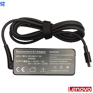 Fonte Notebook Lenovo Thinkpad E480 USB-Tipo C 20v 2.25a 45W