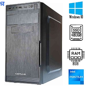 Computador Intel Pentium Dual Core G2030 3M - SSD 480 GB- Memória Ram 8GB - Com Monitor 19 HDMI / VGA -Windows