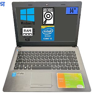 Notebook  Positivo Premium XR7550 Intel Core i3 5° Geração - 4GB RAM - HD 500gb  - 14" - Windows 10 Pro - USD Bateria Vi