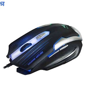 Mouse Gamer USB MG-11BSI Preto/Prata C3Tech - C3 TECH