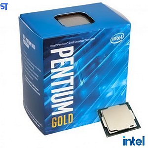 Processador Intel Pentium Gold G6400- 4.00 GHz, Cache 4MB, Dual Core, 4 Threads, LGA1200- Box Com Cooler