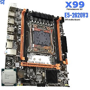 Placa Mãe X99 LGA 2011 Com Processador Intel Xeon E5 2620 V3 Lga2011