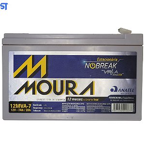 Bateria Para Nobreak Selada Moura 12V 7Ah VRLA - Mva-7
