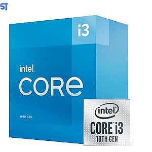 Processador Intel Core i3-10105, 3.7GHz (4.4GHz Max Turbo), Cache 6MB, Quad Core, 8 Threads, LGA 1200, S/Box OEM