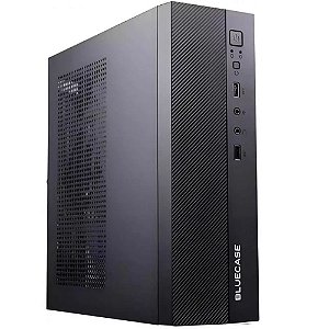 Micro Gabinete ATX Slim Com Fonte 200W BG-2000 PRETO Bluecase- USB / Vertical e Horizontal  / MINI-ITX