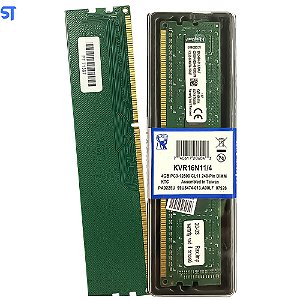 Memória Ram Para Desktop 4GB 1600MHz Ddr3  Kingston - KVR16N11/4