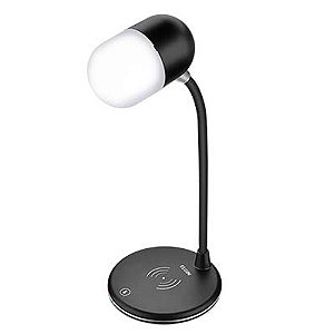 Luminária de Mesa Lumi Play LED Elgin 3 em 1 Luminaria Caixa Som e Carregador Sem Fio 3 Intensidades - Bluetooth Lumi Pl