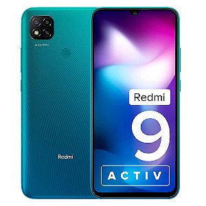 Smartphone Xiaomi Redmi 9 Activ, 128GB Armazenamento, 6GB RAM, Dual SIM, Câmeras 13MP e 2MP, 6.53" - Coral Green