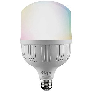 Lampada Bulb LED T 20W Bivolt RGB WIFI Elgin 48LSB20WIFI0 Compatível Com Alexa e Google Home