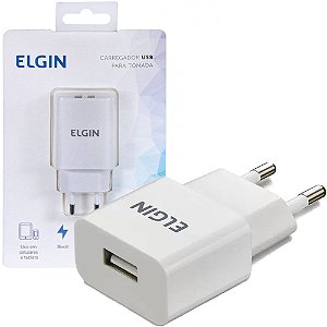Carregador USB Bivolt S USB 1A 5W Elgin 46RCT1USB000