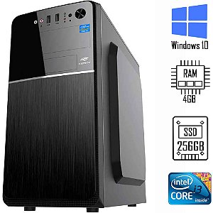 Computador Core i3 2100 Com HD SSD 256GB- Memória Ram 4GB Gab C3Plus
