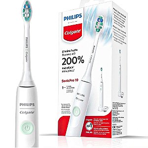 Escova de dente Elétrica Philips Colgate SonicPro 10 recarregável bivolt