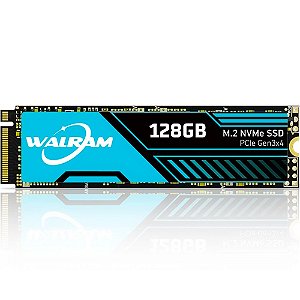 SSD M.2 NVME 128GB Walram 2000Mb/s Leitura 1800Mb/s Escrita