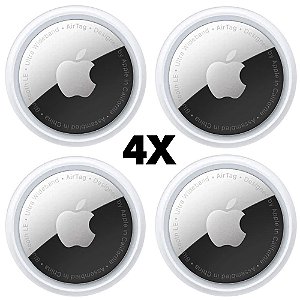 Rastreador Apple Airtag MX542BE/A Bluetooth / 4 Pecas - Preto / Prata