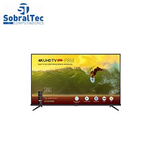 Smart TV 4K LED 65” SEMP TCL 65P8M Android Wi-Fi - Bluetooth HDR Inteligência Artificial 3 HDMI 2 USB