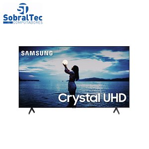Smart TV Crystal 50´ 4K UHD Samsung, 2 HDMI, 1 USB, Bluetooth, Wi-Fi, HDR, Cinza Escuro - UN50TU7020GXZD