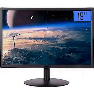 Monitor Pro LED 19 Polegadas HD Com Ajuste de Inclinação de 178 Graus- Knup KP-CA603
