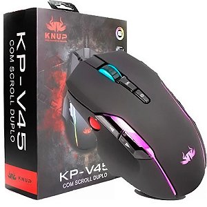 Mouse Gamer com fio Sensor PIXART 3212 Knup KP-V45