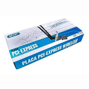 Placa PCI-Express Wireless Com Duas Antenas 1200mbps Knup KP-T119