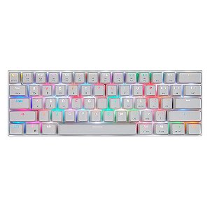 Motospeed CK62 bluetooth USB Wired Dual-Mode Outemu Switch RGB Mechanical Gaming Keyboard - White Red Switch