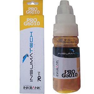 Refil de Tinta Compatível com Canon Insumatech Pro G6010 Corante Amarelo  70 ml