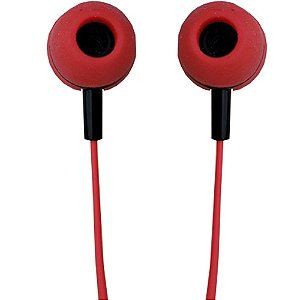 Fone De Ouvido Estéreo Com Microfone Relog's - Es-3 - Vermelho
