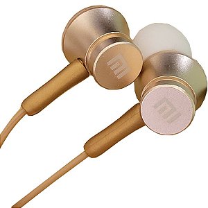 Fone De Ouvido Estéreo Com Microfone Xiaomi - Gold