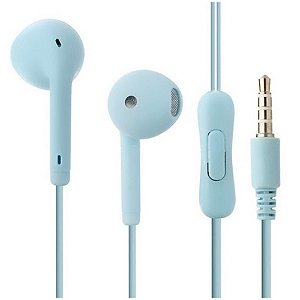 Fone De Ouvido Estéreo Com Microfone Xtrad Azul- LC-857