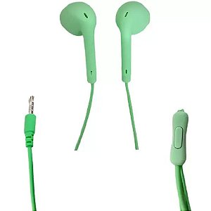 Fone De Ouvido Estéreo Com Microfone Xtrad Verde- LC-857