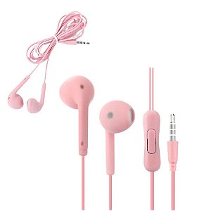 Fone De Ouvido Estéreo Com Microfone Xtrad Rosa- LC-857