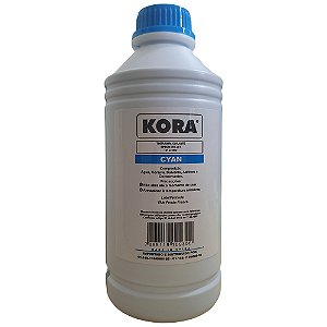Litro de Tinta Kora Epson Universal Corante Ciano, CY, Compativel Com Epson L3150 L3250 L355 L365 L375 L395