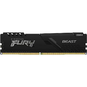 Memória Kingston Fury Beast, 8GB, 3600MHz, DDR4, CL17, Preto - KF436C17BB/8
