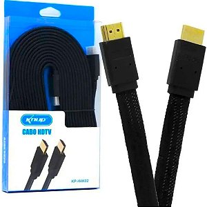Cabo HDMI Flat 3 Metros Knup KP-H4K02