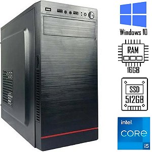 Computador Core i5 11400- HD SSD 512GB - Memória 16GB DDR4- Gab GD GTM11 - Windows10
