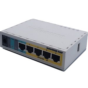 Roteador Mikrotik Routerboard Rb 750up Level 4 (Semi Nova)