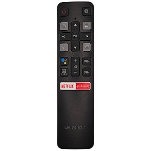 Controle Remoto Smart TV, Com Botões Netflix e Globoplay, Lelong - LE-7410-1