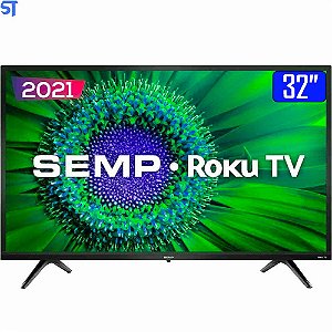 Smart TV Semp LED 32" HD Wi-Fi Dual Band WideScreen 60Hz Roku TV 32R5500