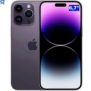 iPhone 14 Pro Max Apple (256GB) Roxo-profundo, Tela de 6,7", 5G e Câmera de 48MP