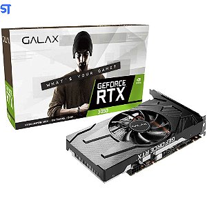 Placa de Vídeo Galax NVIDIA GeForce RTX 3050 (1-Click OC) V2, LHR, 8GB, GDDR6, DLSS, Ray Tracing, 35NSL8MD5YBP