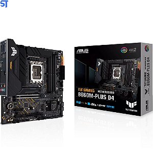 Placa Mãe Asus TUF Gaming B660M-PLUS D4, Intel LGA 1700, mATX, DDR4, RGB