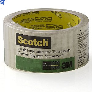 Fita de Empacotamento Scotch Hot Melt Transparente 45 mm x 100 Metros 1 UNIDADE