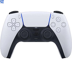 Controle Sem Fio Para PlayStation 5 DualSense, Branco, Original
