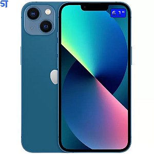 iPhone 13 Apple (256GB) Azul A2633, Tela de 6,1", 5G e Câmera Dupla de 12MP