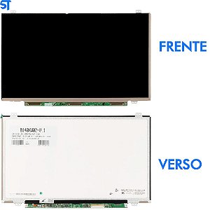 Tela Para Notebook LCD 14.0 SLIM 40 Pinos Resolução HD 1366X768 B140XW02-V.1