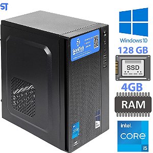 Computador Core i5-650 3.2Ghz - HD SSD 128GB - Memória Ram 8GB- Micro- MT-28BK- C3 Tech Windows 10