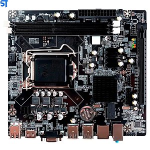 Placa Mãe 1150 H81M DDR3 SQBOX Com HDMI | GoldenTec Para 4 geração