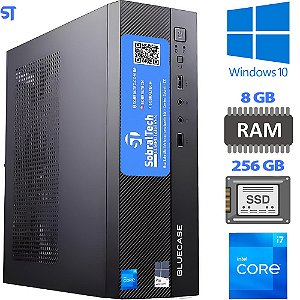 Computador Mini Micro ATX Slim Core i7- 3th 3770,  Memória 8GB, SSD 256GB - Vertical e Horizontal / MINI-ITX