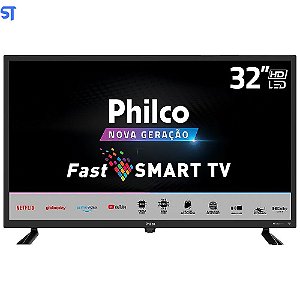 Smart TV 32 LED PHILCO Fast " PTV32D10N5SKH Wi-Fi 2 HDMI 2 USB 2.0 Audio Dolby