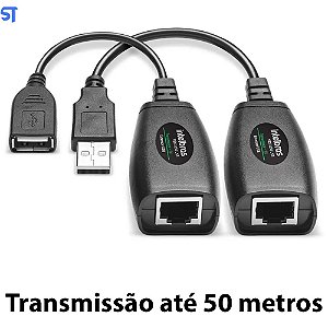 Adaptador Extensor USB Via Cabo de Rede - USB Para RJ45 - VEX 1050 USB G2- Intelbras