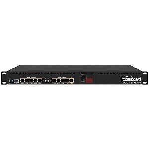 Routerboard Mikrotik RB3011UIAS-RM BR L5 Com 10 Portas GIGABIT + Porta SFP Fibra óptica